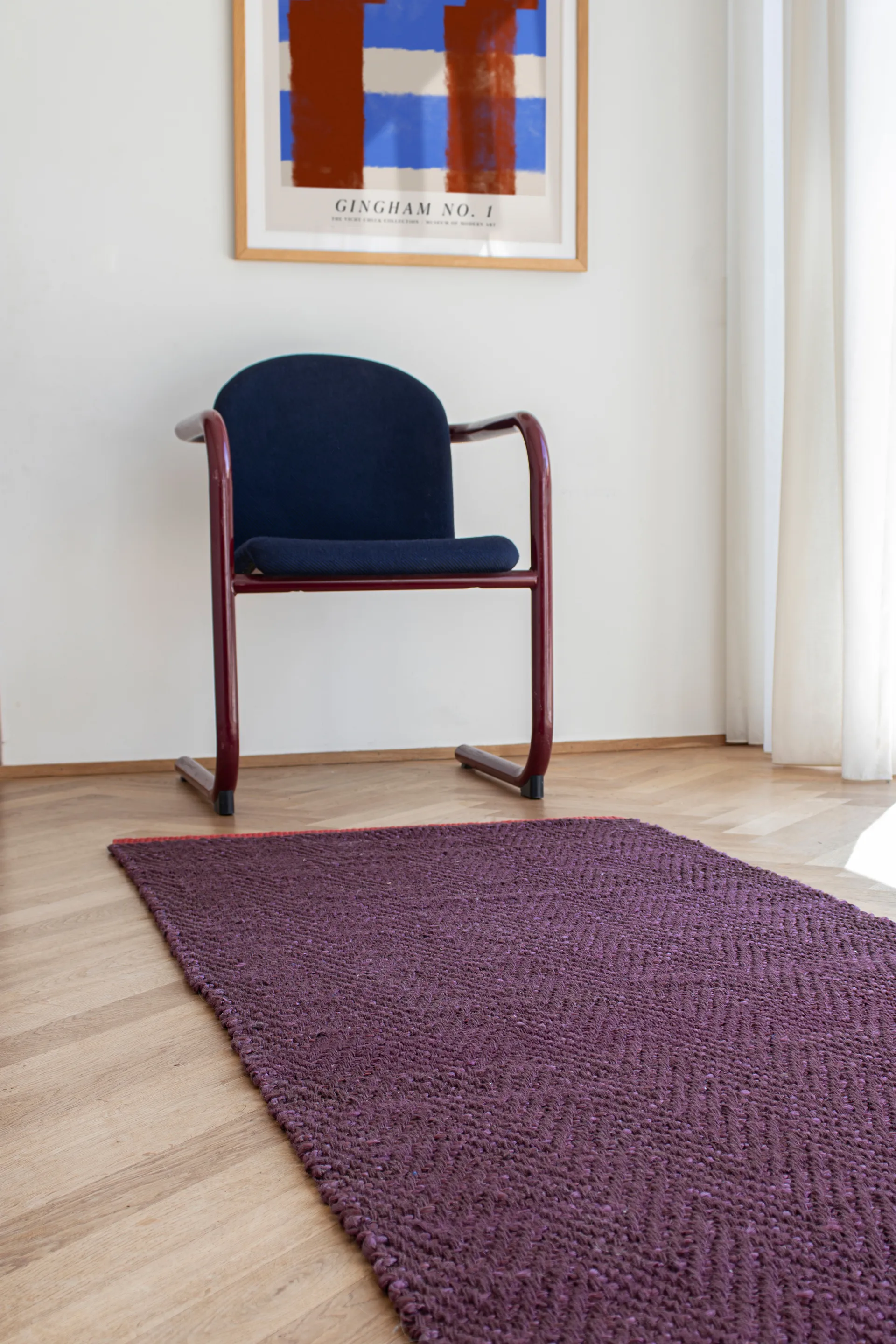 Notes runner rug 70x150 cm, Wine Mette Ditmer
