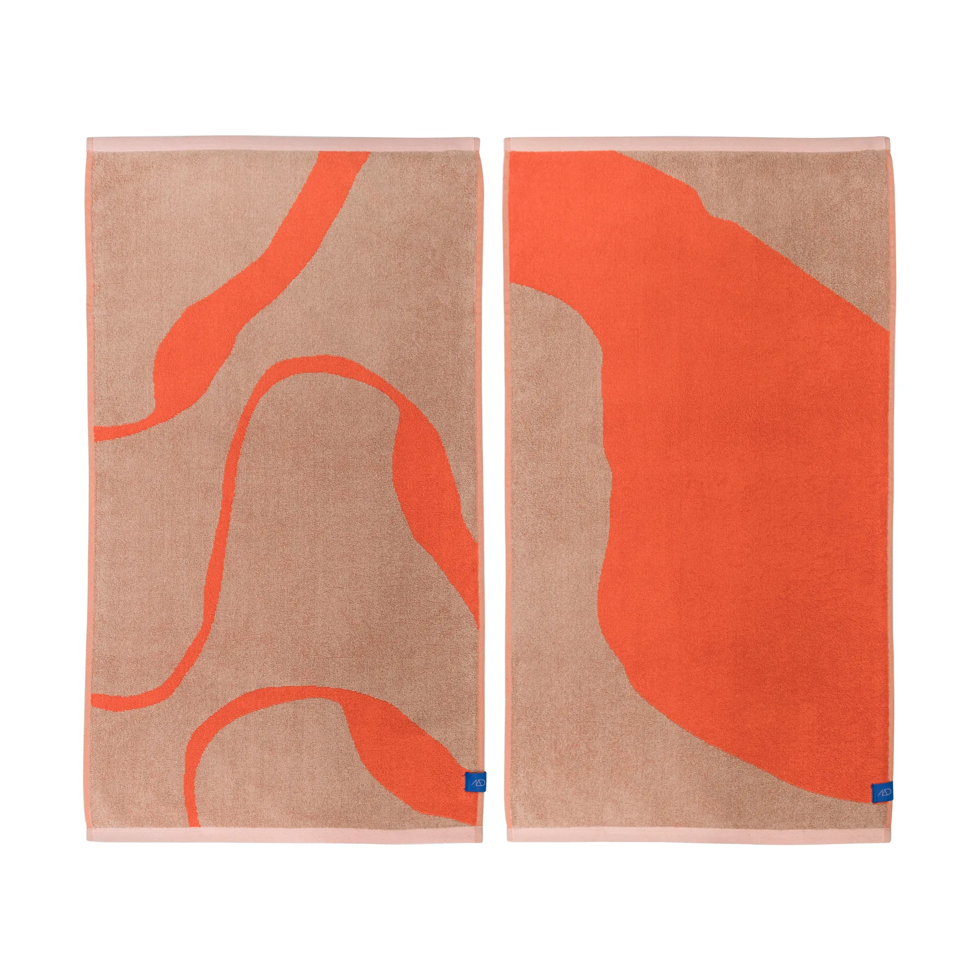 Nova Arte guest towel 40x55 cm 2-pack, Latte-orange Mette Ditmer
