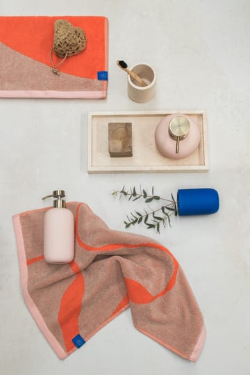 Nova Arte guest towel 40x55 cm 2-pack - Latte-orange - Mette Ditmer