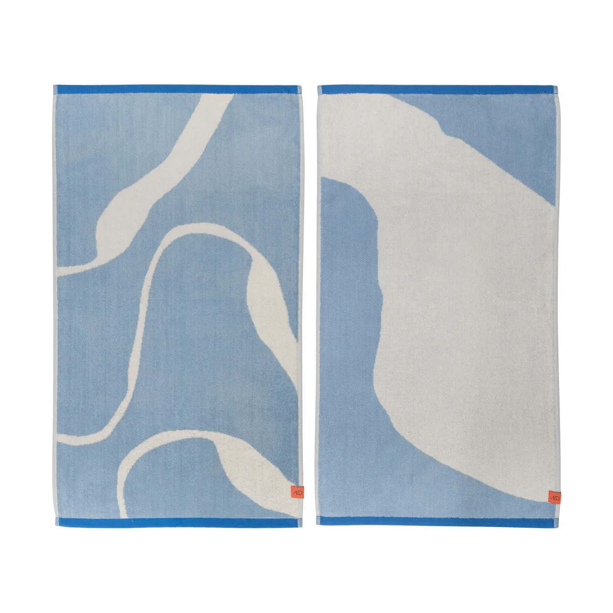 Mette Ditmer Nova Arte guest towel 40x55 cm 2-pack Light blue-off-white