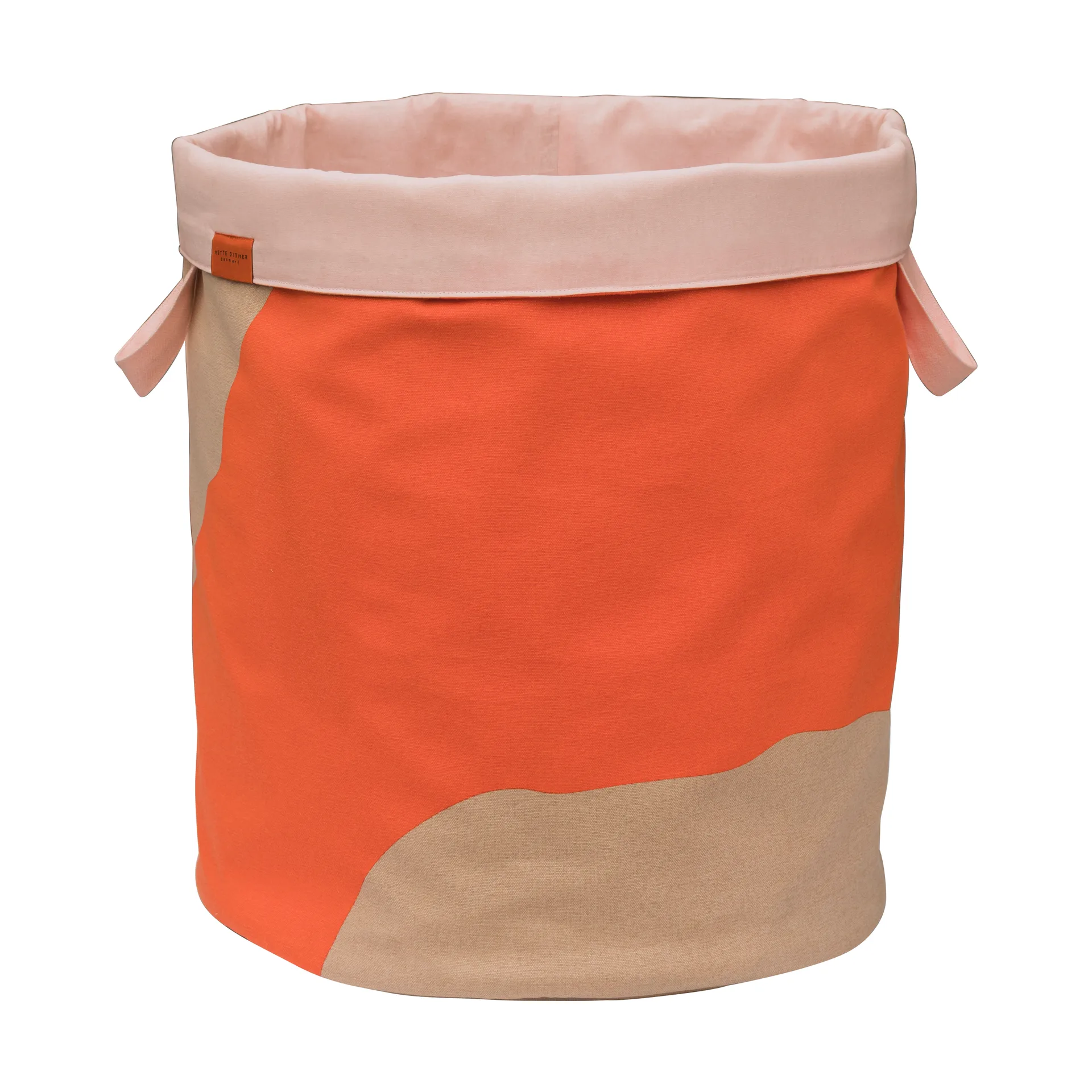 Nova Arte laundry basket 40x40x50 cm, Latte-orange Mette Ditmer