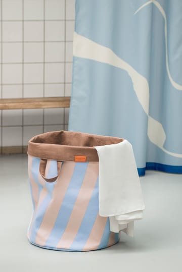 Nova Arte laundry basket 40x40x50 cm - Light blue-powder rose - Mette Ditmer