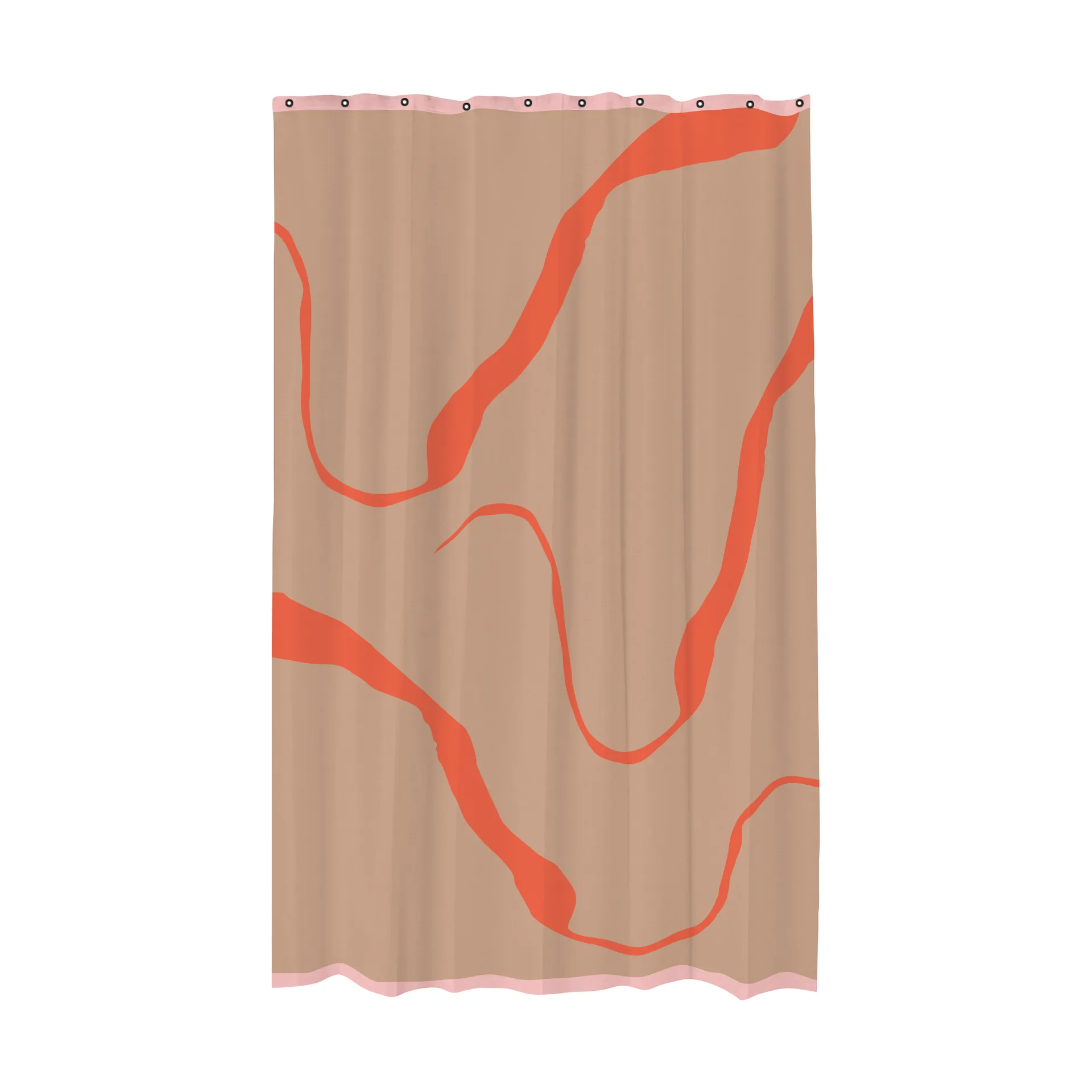 Nova Arte shower curtain 150x200 cm, Latte-orange Mette Ditmer