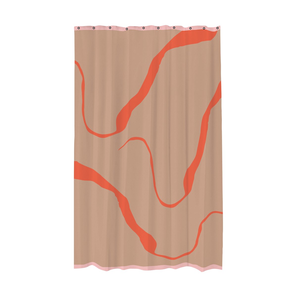 Mette Ditmer Nova Arte shower curtain 150x200 cm Latte-orange