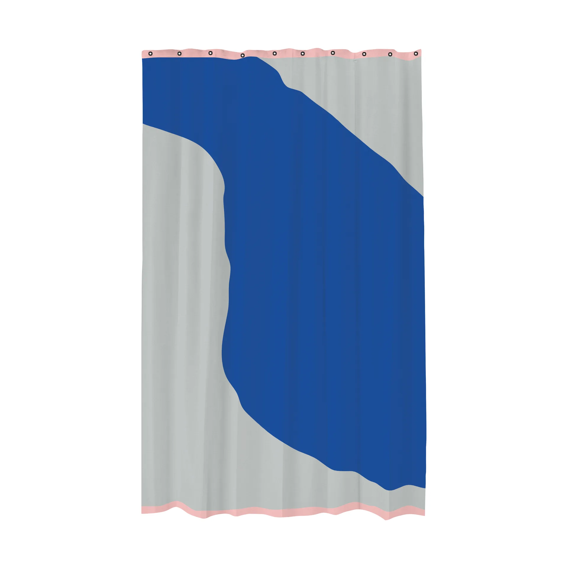Nova Arte shower curtain 150x200 cm, Light Grey-cobalt Mette Ditmer
