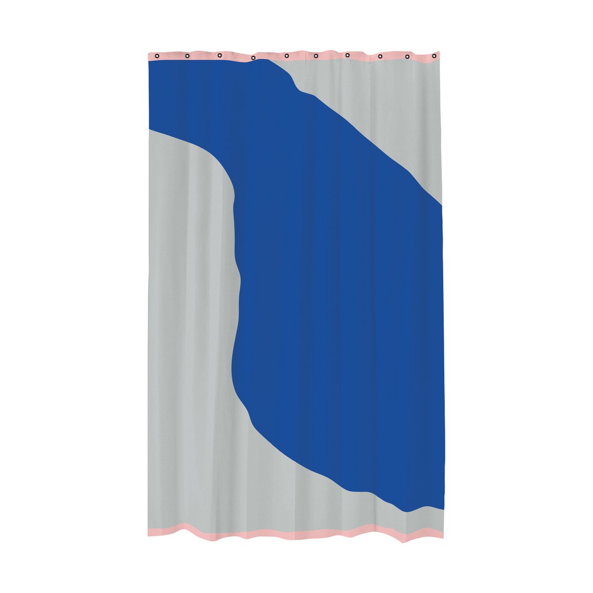 Mette Ditmer Nova Arte shower curtain 150x200 cm Light Grey-cobalt