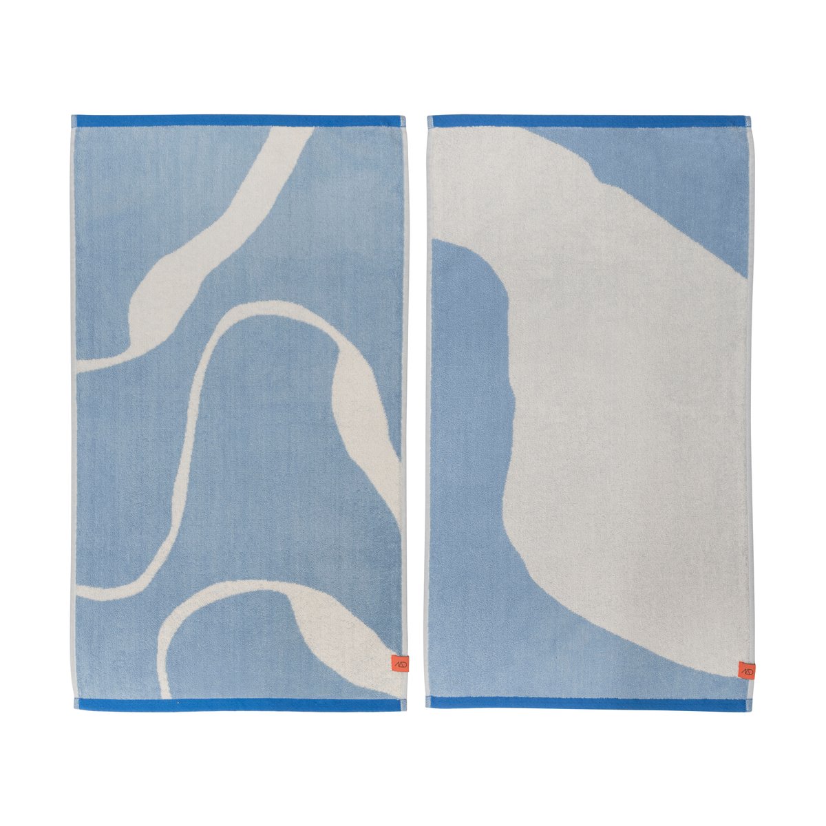 Mette Ditmer Nova Arte towel 50x90 cm 2-pack Light blue-off-white