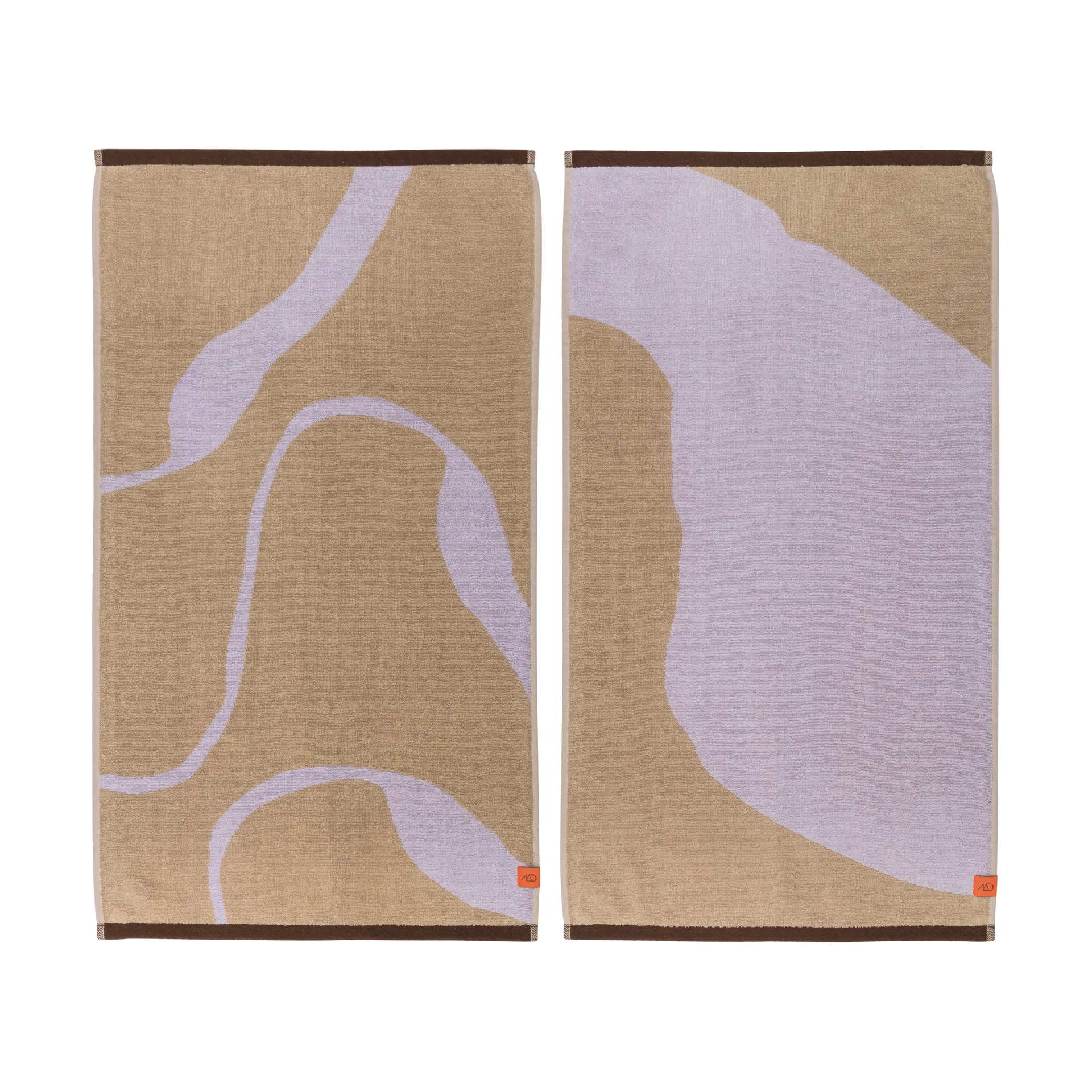 Nova Arte towel 50x90 cm 2-pack, Sand-lilac Mette Ditmer
