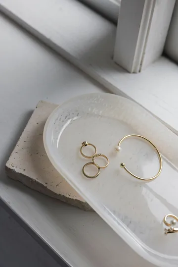 Opal tray - Linen, 14x25.5 cm - Mette Ditmer