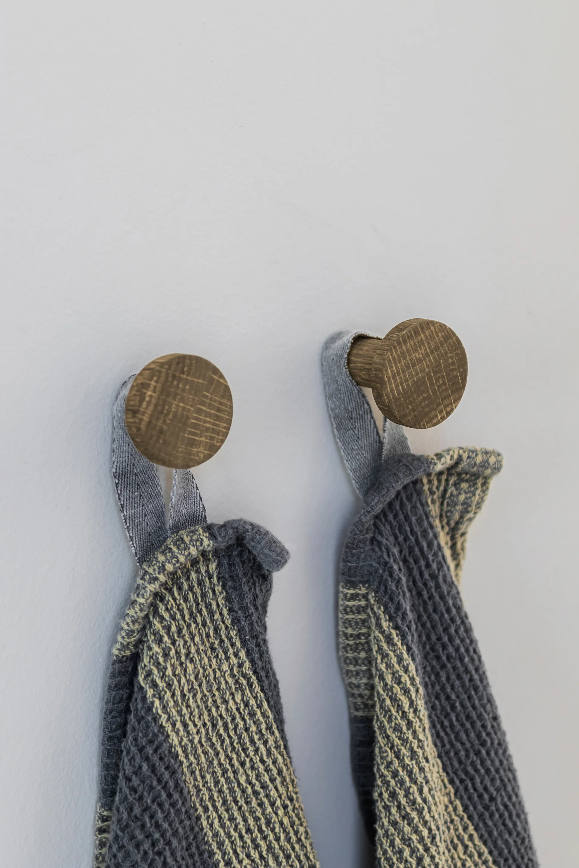 Point hook long 2 pack, Dark oiled oak Mette Ditmer