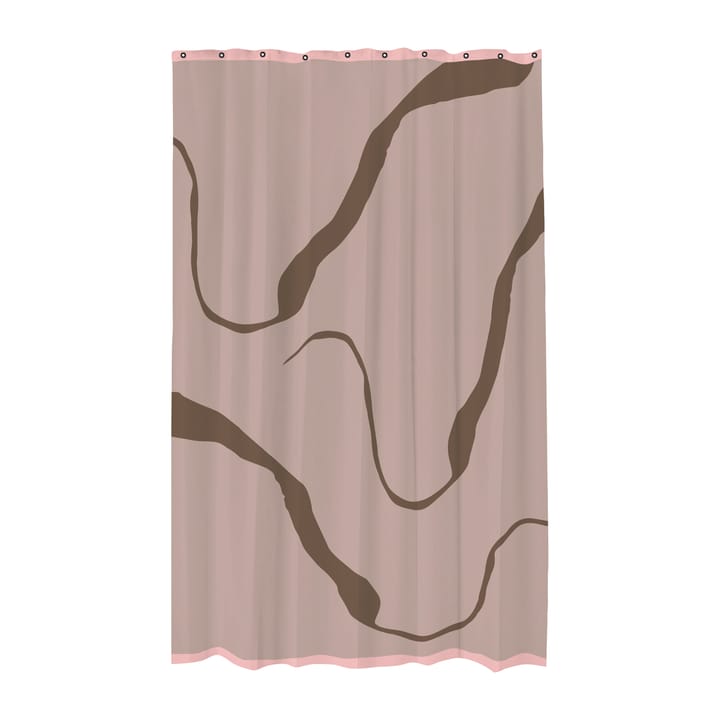 Process shower curtain 150x200 cm - Brown - Mette Ditmer