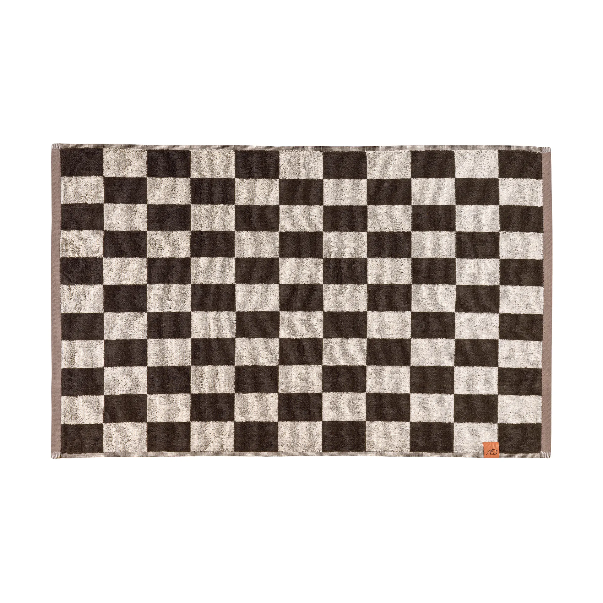 Retro bathroom mat 50x80 cm, Chocolate Mette Ditmer