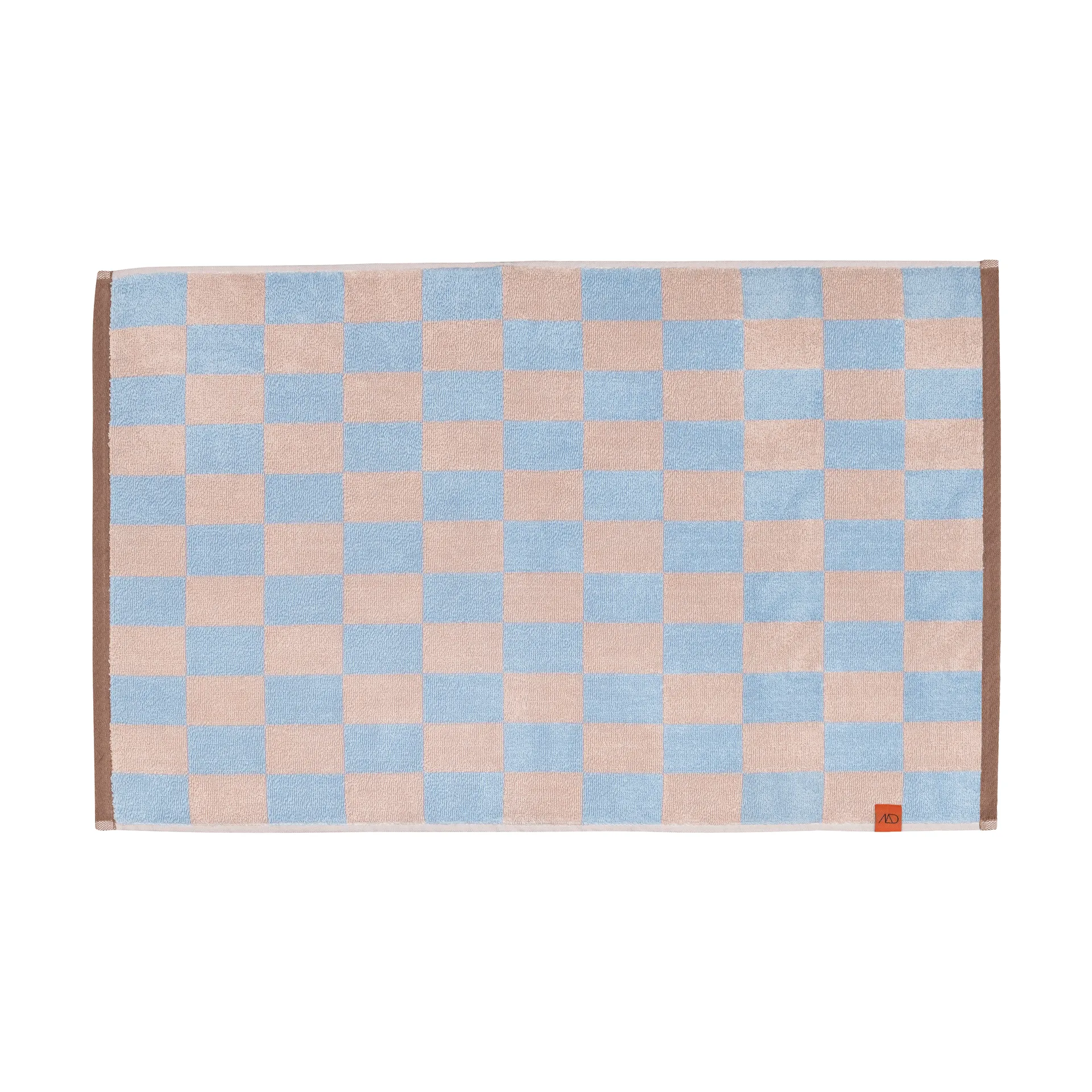 Retro bathroom mat 50x80 cm, Light Blue Mette Ditmer