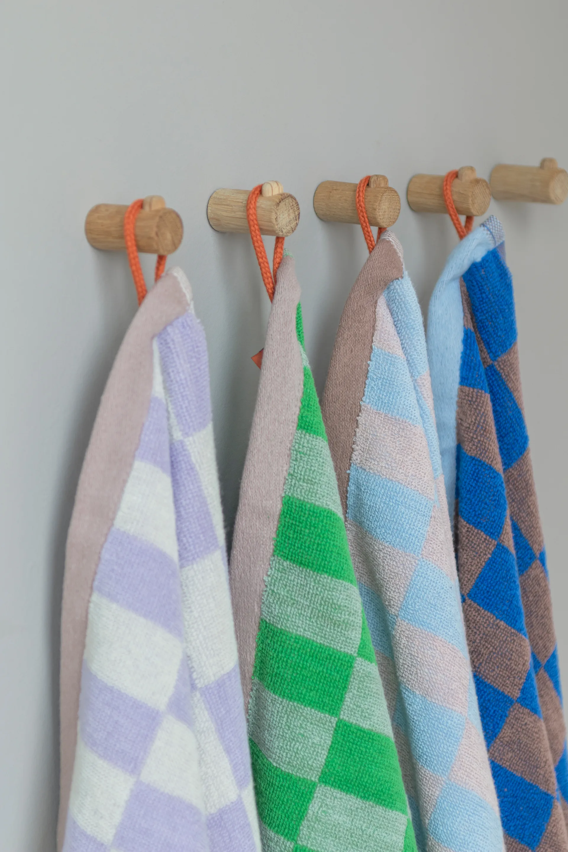 Retro guest towel 40x55 cm 2-pack, Light blue Mette Ditmer