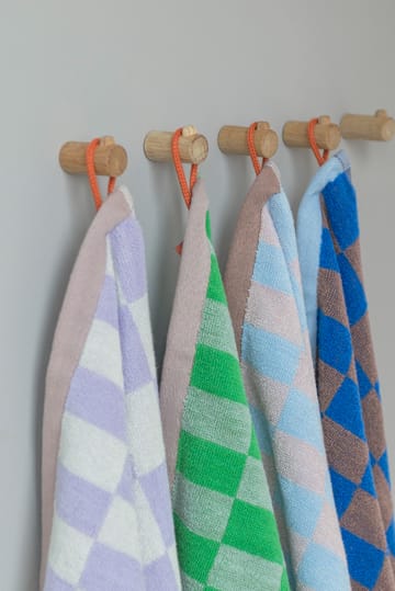 Retro guest towel 40x55 cm 2-pack - Light blue - Mette Ditmer