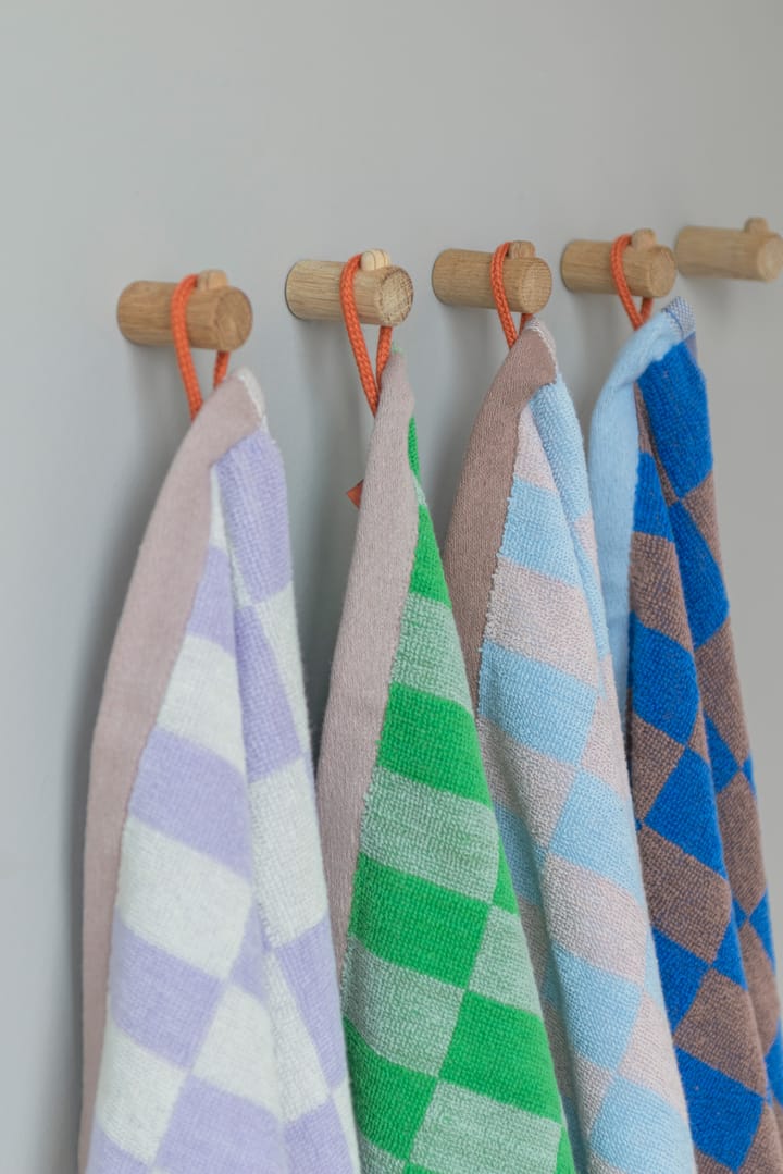 Retro guest towel 40x55 cm 2-pack, Light blue Mette Ditmer