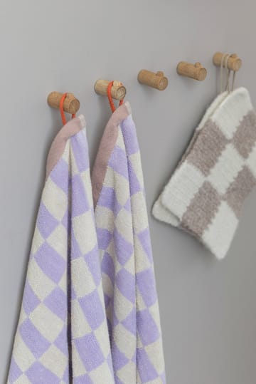 Retro guest towel 40x55 cm 2-pack - Lilac - Mette Ditmer