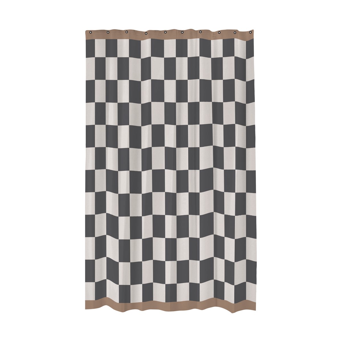 Mette Ditmer Retro shower curtain 150x200 cm Dark grey