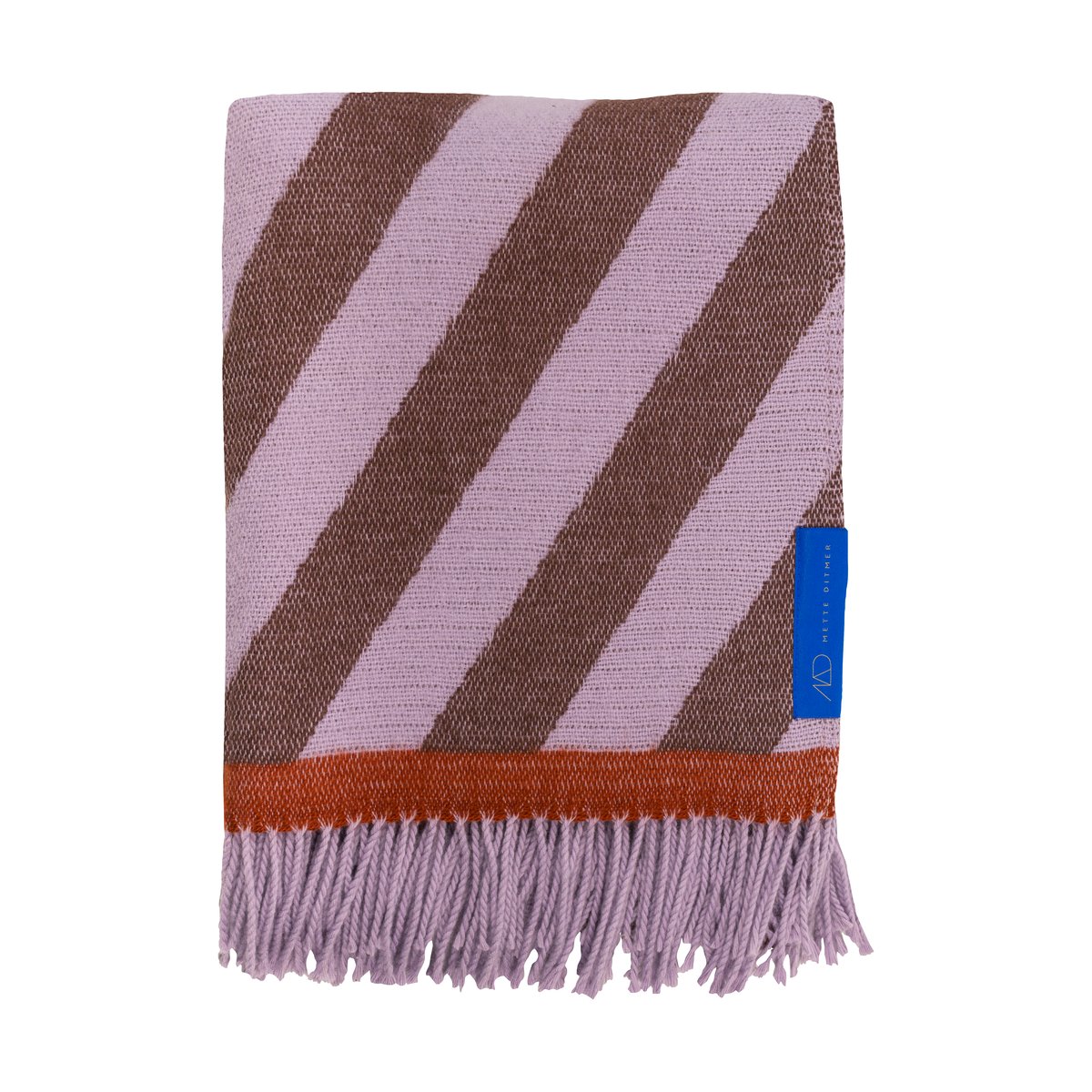 Mette Ditmer Retro throw 125x170 cm Brown | Scandinavian Design | Wool blankets & throws | Brown