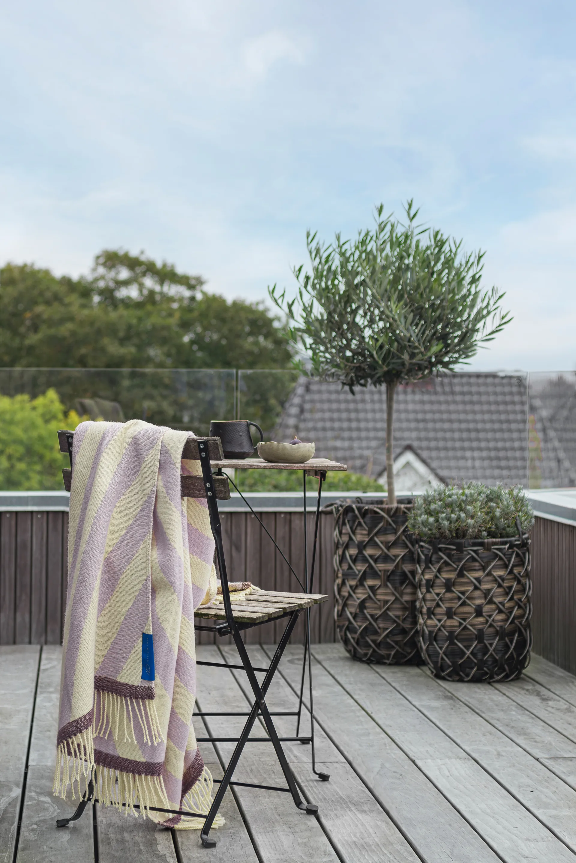 Retro throw 125x170 cm, Lilac Mette Ditmer