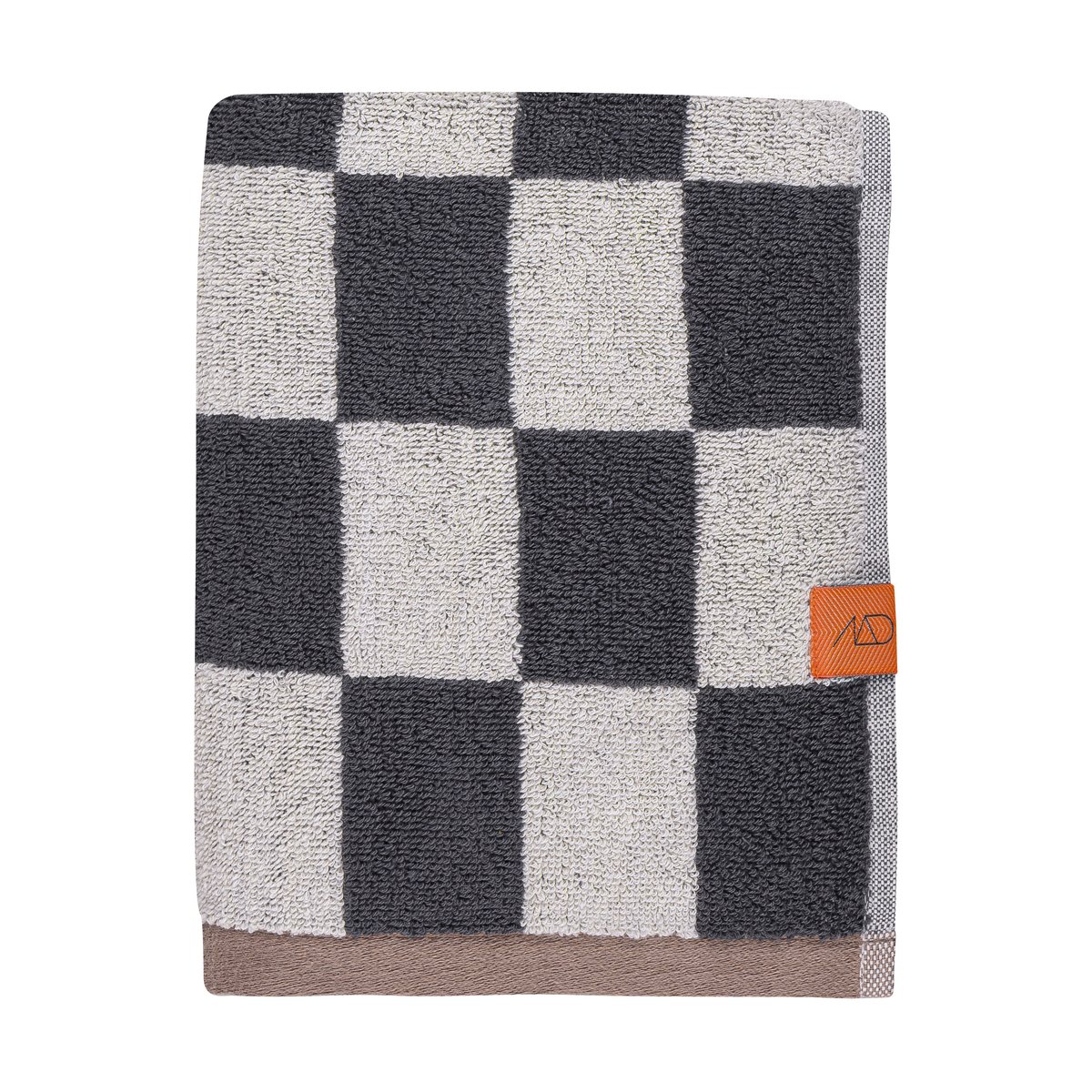 Mette Ditmer Retro towel 50x90 cm Chocolate | Scandinavian Design | Hand towels | Brown