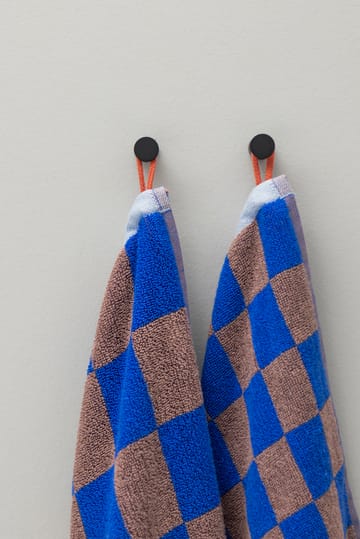 Retro towel 50x90 cm - Cobalt - Mette Ditmer