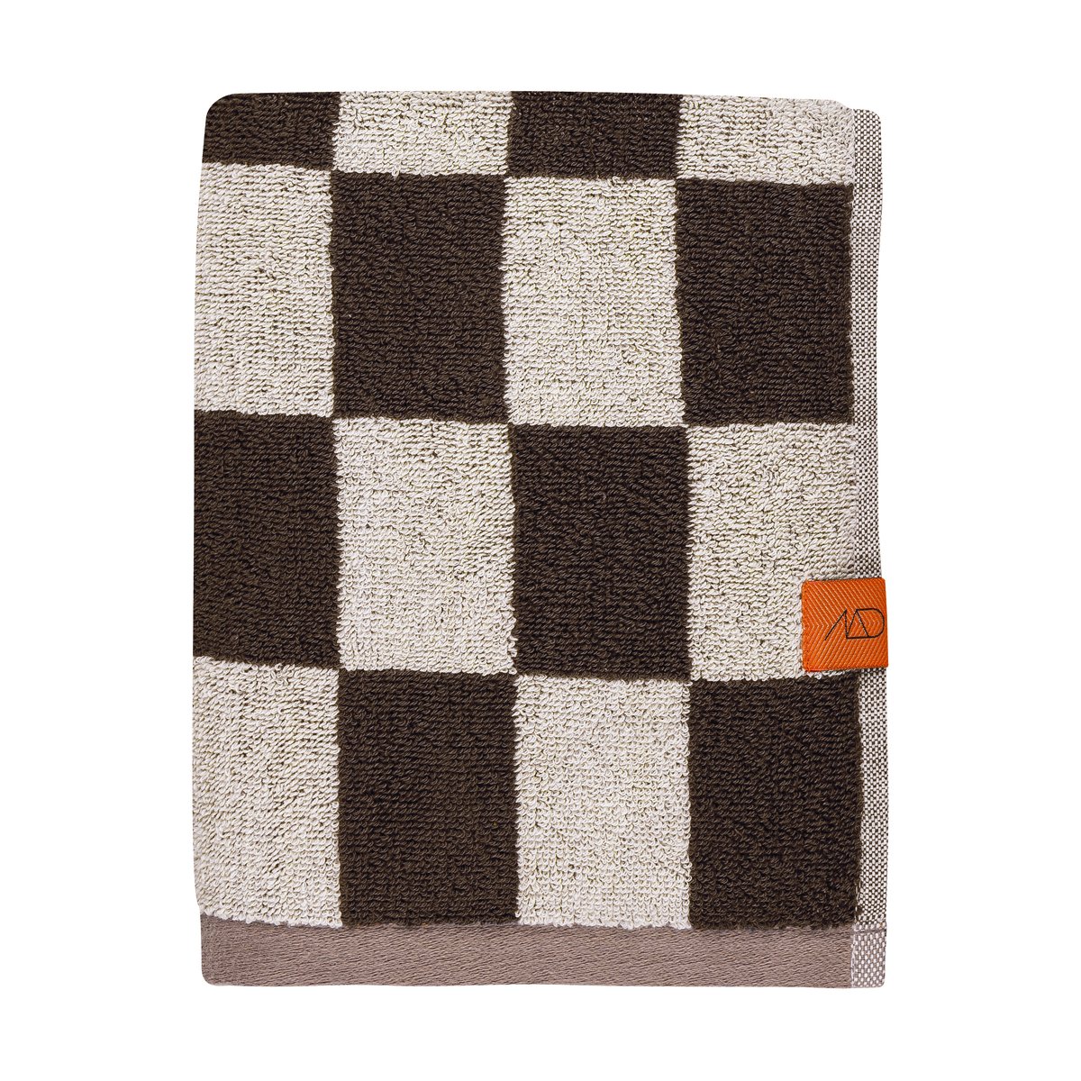Mette Ditmer Retro towel 50x90 cm Dark grey | Scandinavian Design | Hand towels | Grey
