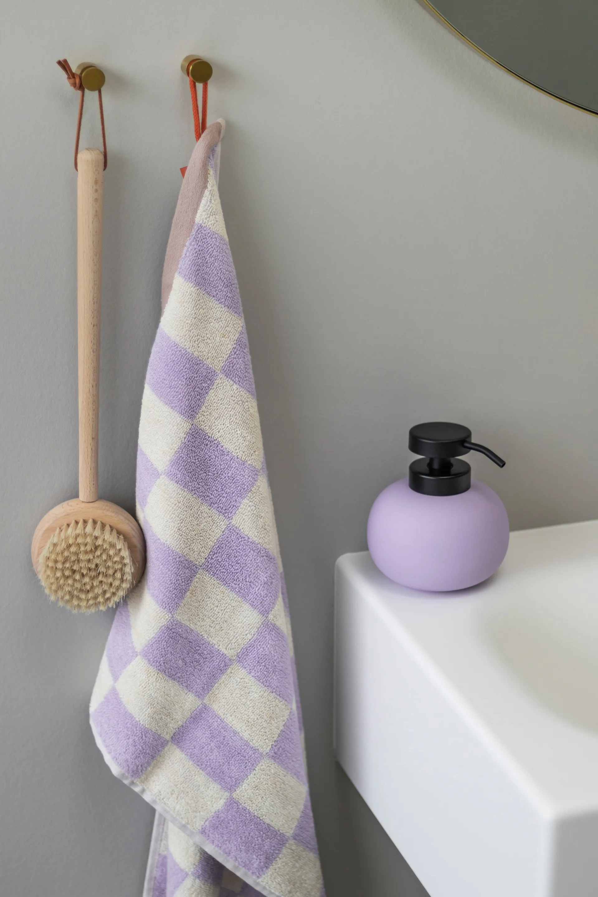 Retro towel 50x90 cm, Lilac Mette Ditmer