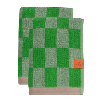 Retro towel - Classic green, 40x55 cm, 2-pack - Mette Ditmer