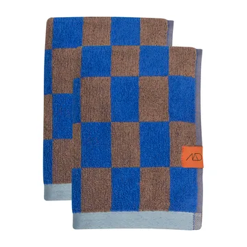 Retro towel - Cobalt, 40x55 cm, 2-pack - Mette Ditmer