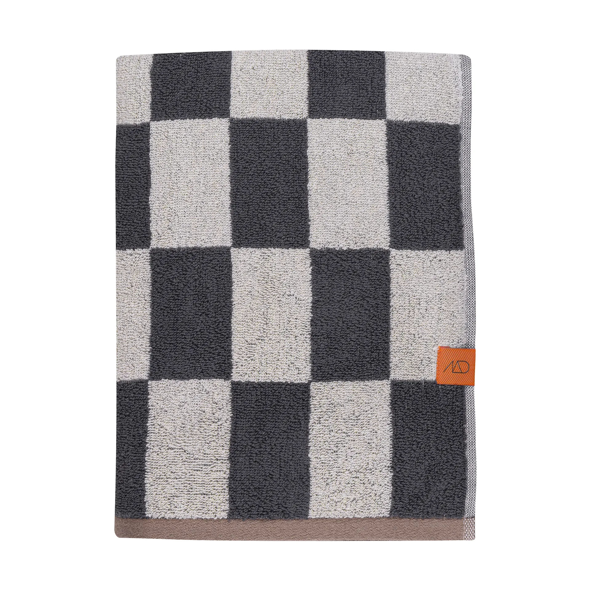 Retro towel, Dark grey, 70x133 cm Mette Ditmer