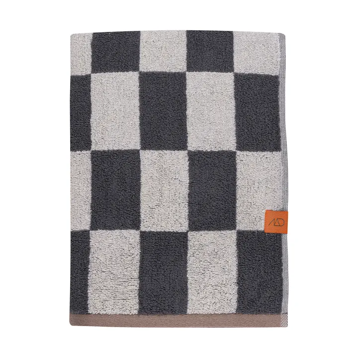 Retro towel - Dark grey, 70x133 cm - Mette Ditmer