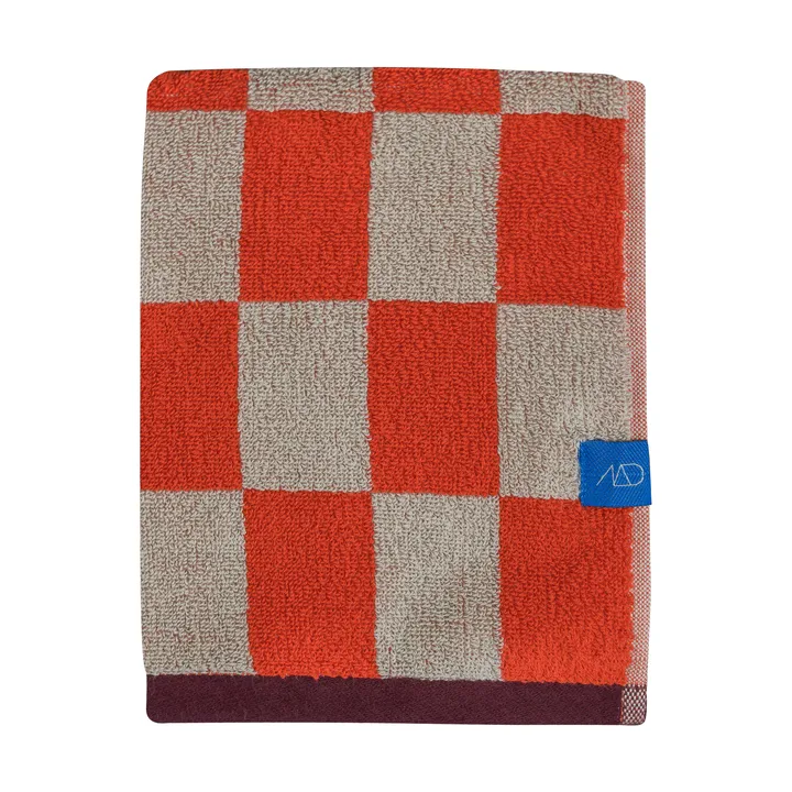 Retro towel - Dark orange, 50x90 cm - Mette Ditmer