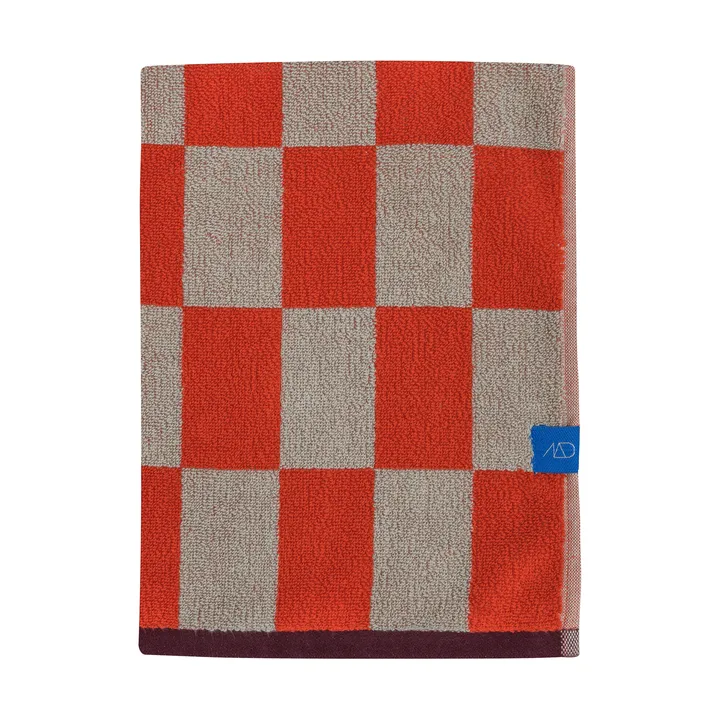 Retro towel - Dark orange, 70x33 cm - Mette Ditmer