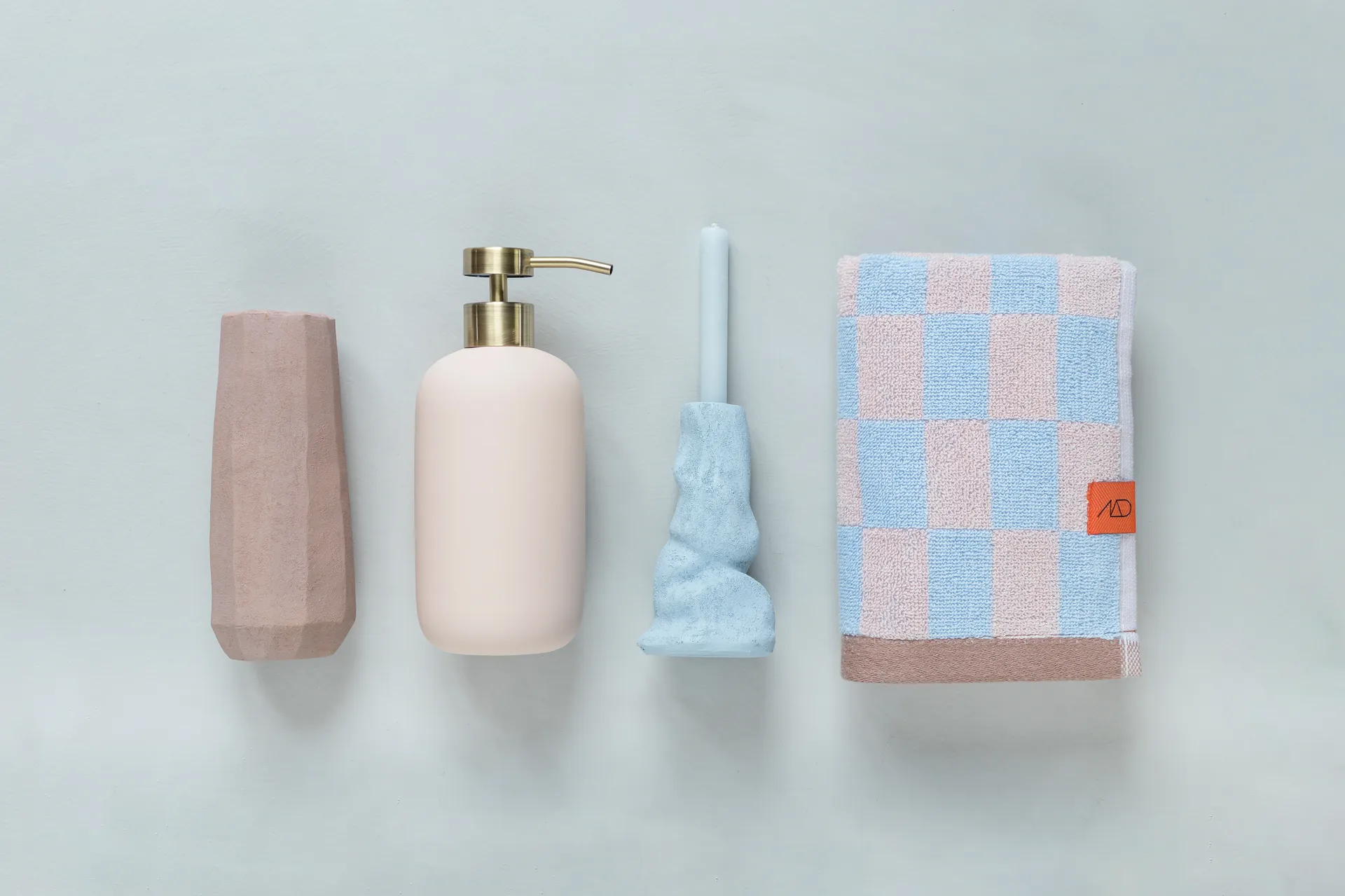 Retro towel, Light blue, 40x55 cm, 2-pack Mette Ditmer