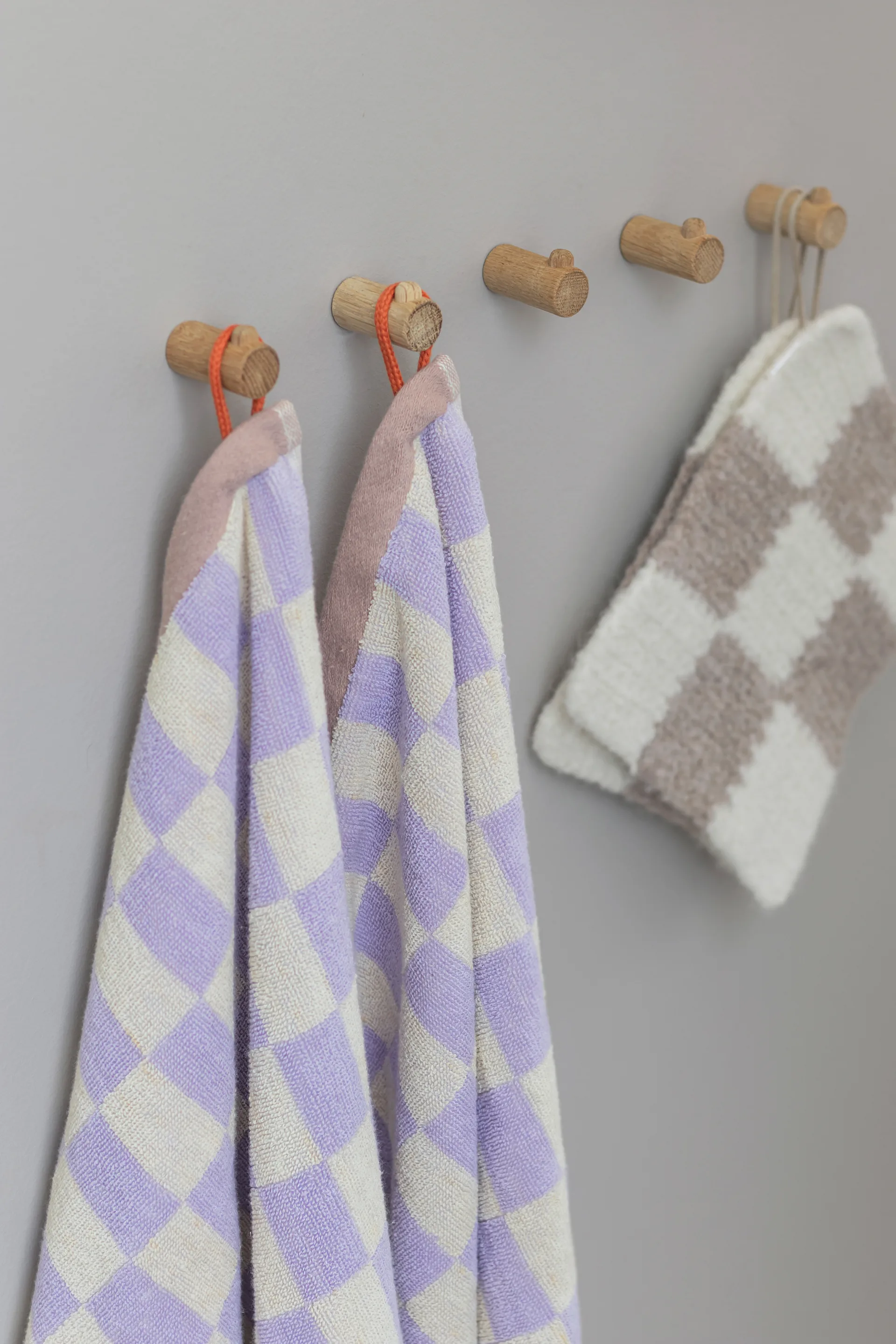 Retro towel, Lilac, 40x55 cm, 2-pack Mette Ditmer