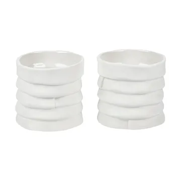 Ribbon lantern Ø7 cm 2-pack - Off-white - Mette Ditmer