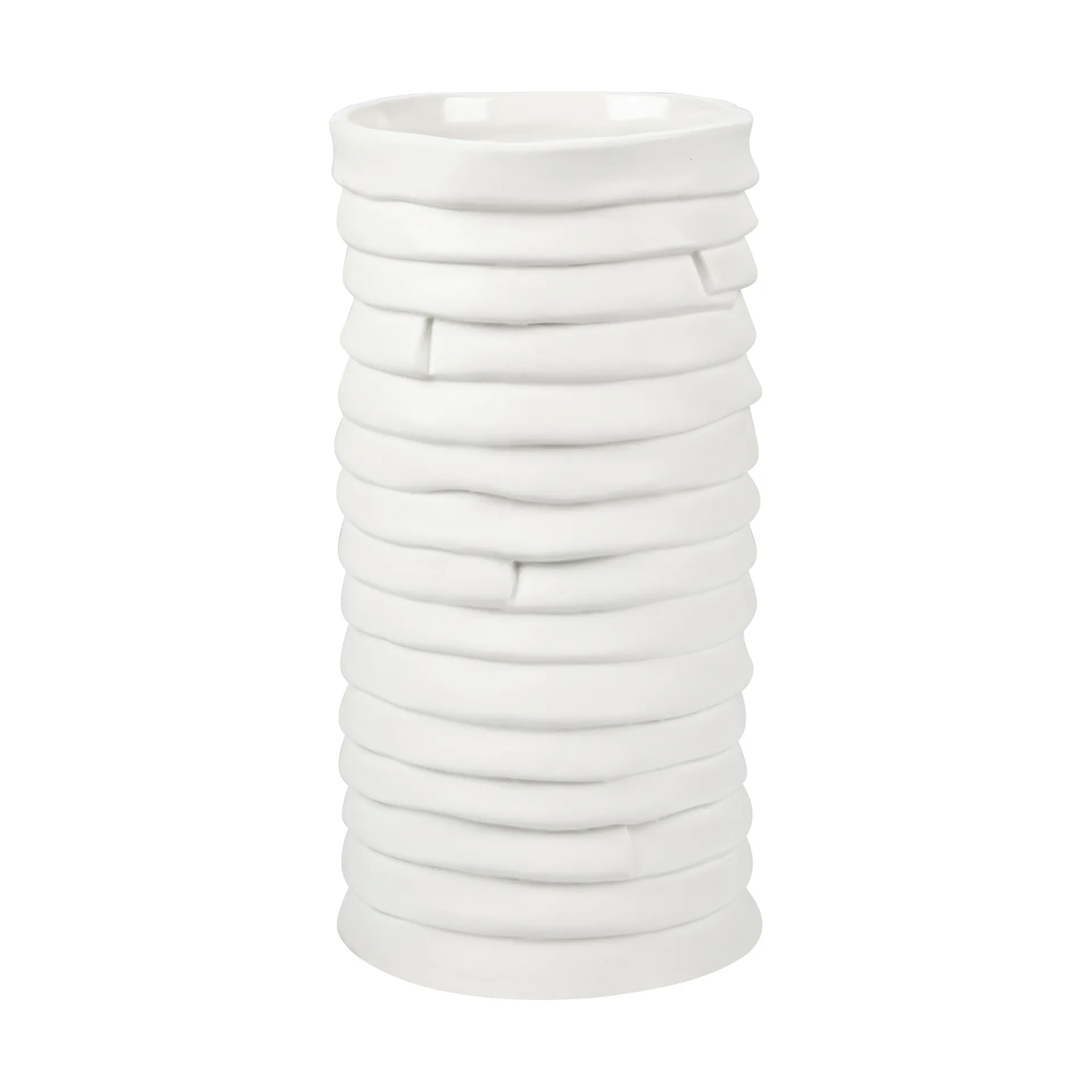 Ribbon vase large 20 cm, Off-white Mette Ditmer