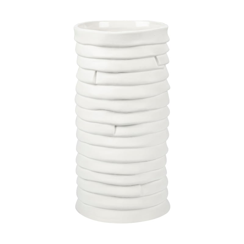 Mette Ditmer Ribbon vase large 20 cm Off-white