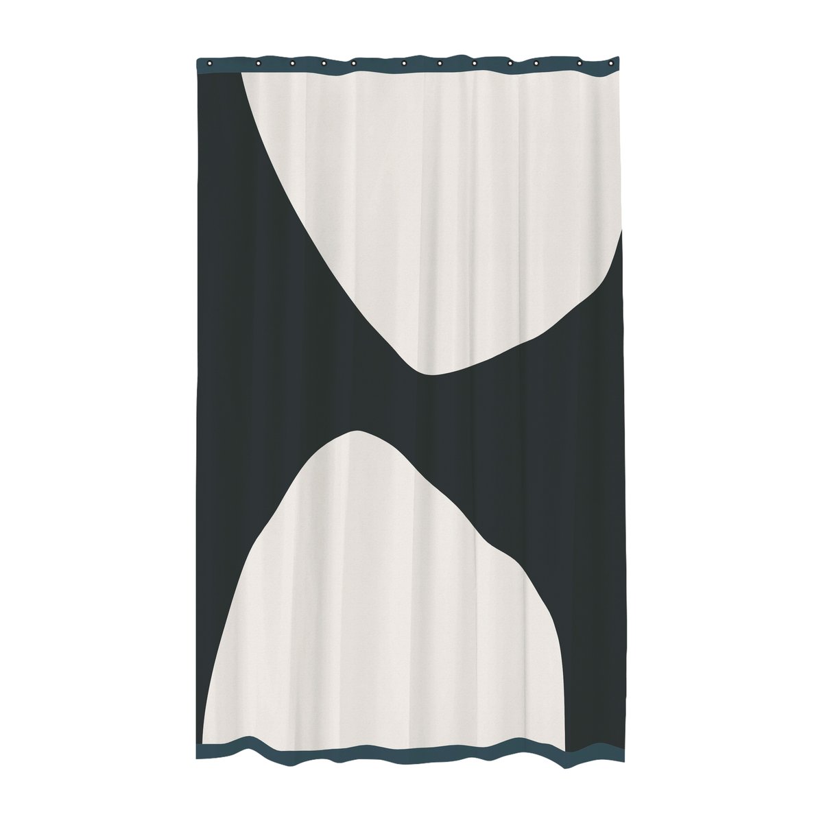 Mette Ditmer Rock shower curtain 150x200 cm Black | Scandinavian Design | Shower curtains | Black