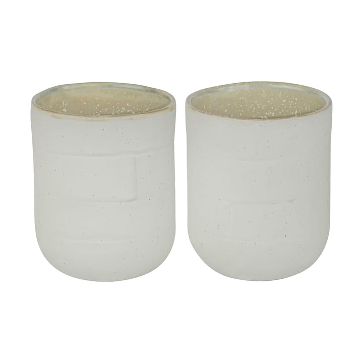 Sand Grain mug 30 cl 2-pack - Straw - Mette Ditmer