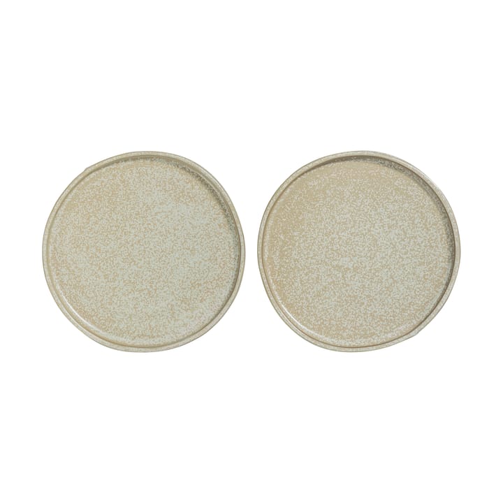 Sand Grain plate Ø20 cm 2-pack - Straw - Mette Ditmer