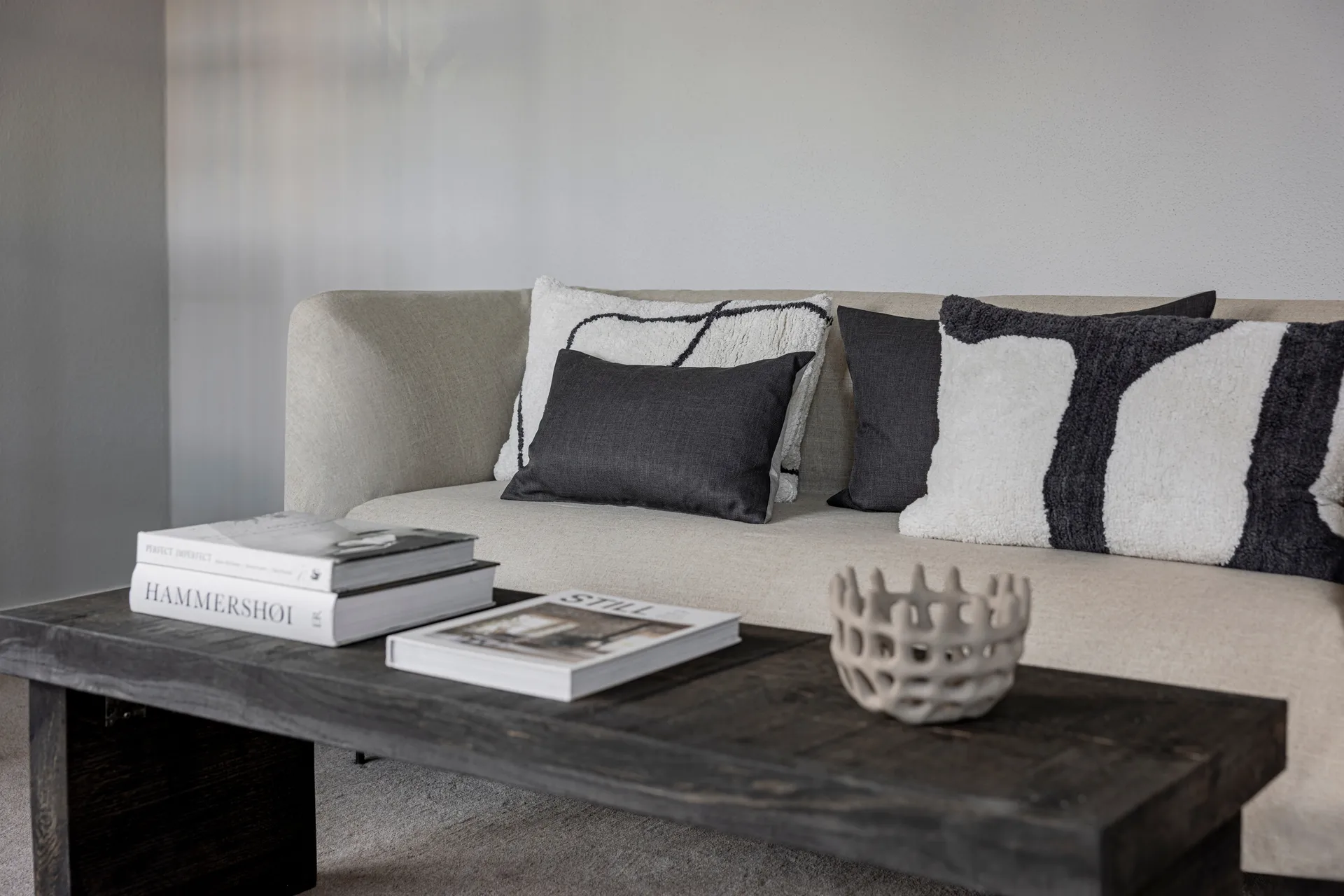 Scala cushion cover, Stone grey, 40x60 cm Mette Ditmer