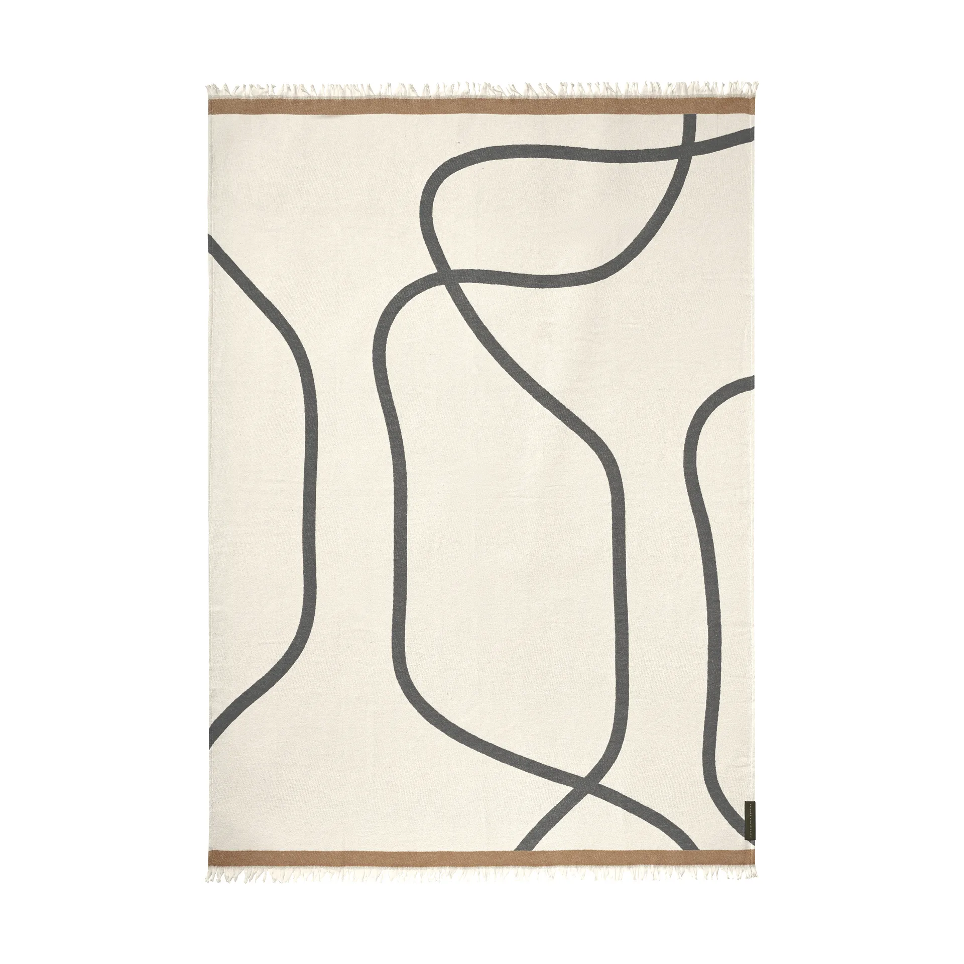 Shadow throw blanket, Off-white grey, 130x175 cm Mette Ditmer