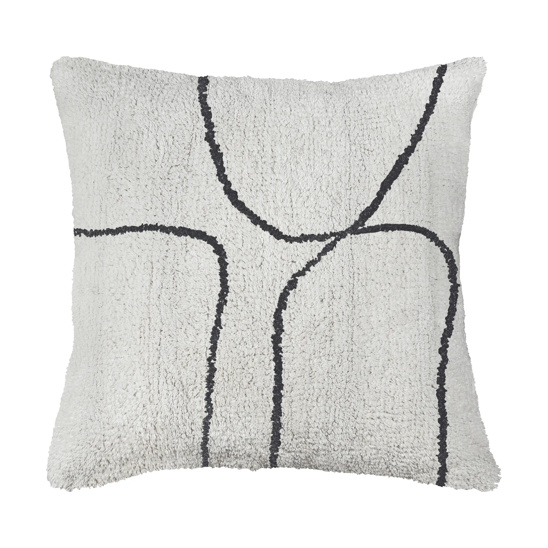 Shadow tufted cushion cover 50x50 cm, Off-white Mette Ditmer
