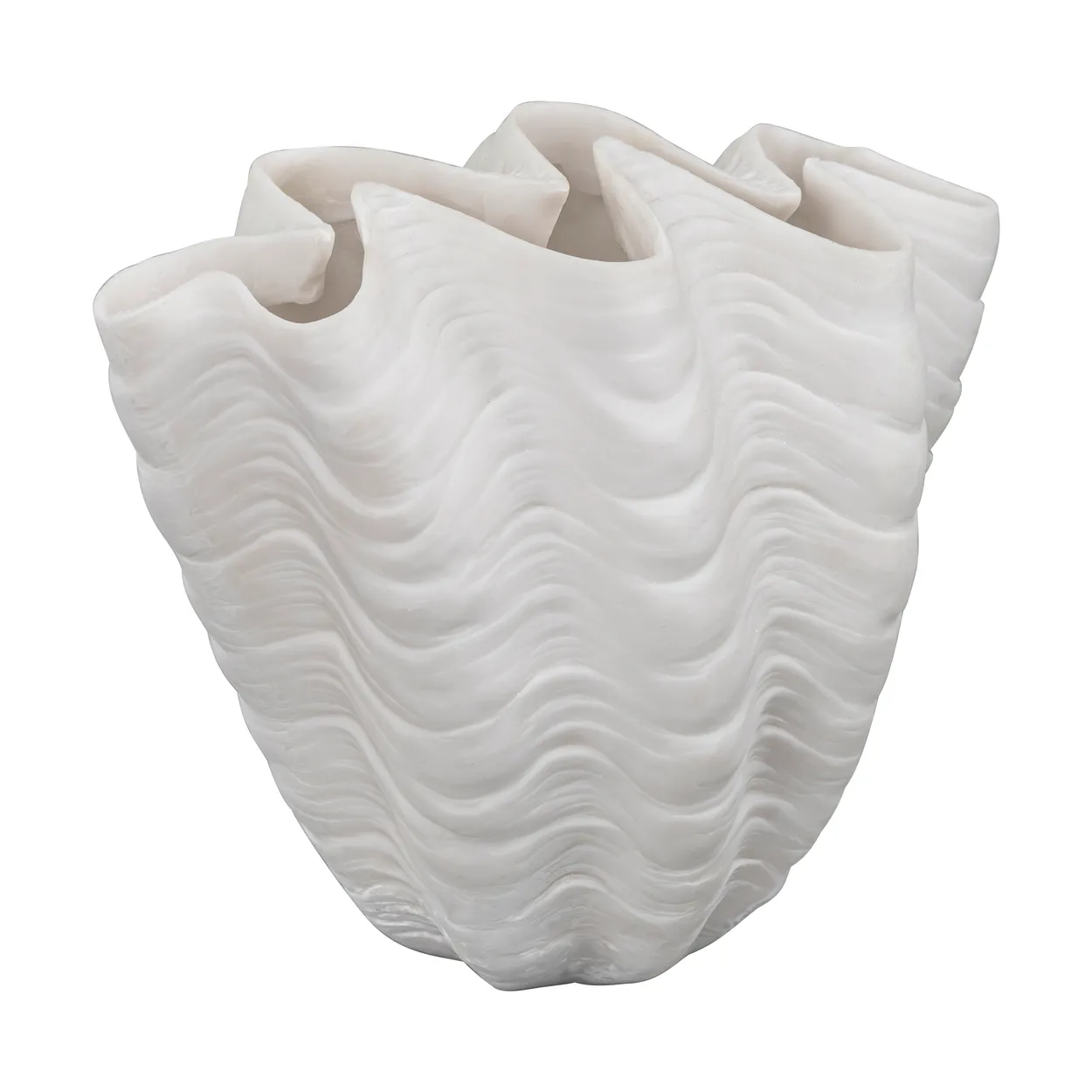 Mette Ditmer Shell vase Small, 22 cm | Scandinavian Design | Vases | White