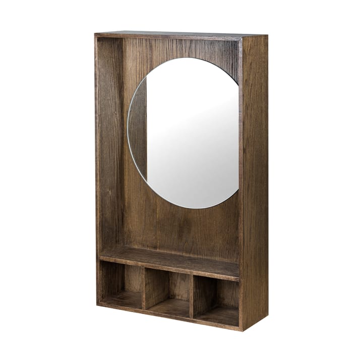 Show-me mirror with shelf small - Dark oiled - Mette Ditmer