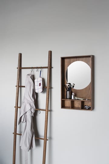 Show-me mirror with shelf small - Dark oiled - Mette Ditmer