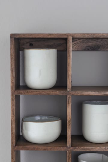 Showcase wall shelf 40x53 cm - Dark oiled oak - Mette Ditmer