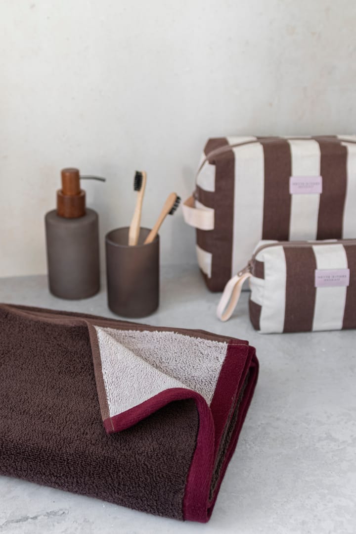Soft bath towel 70x133 cm, Brown-sand Mette Ditmer